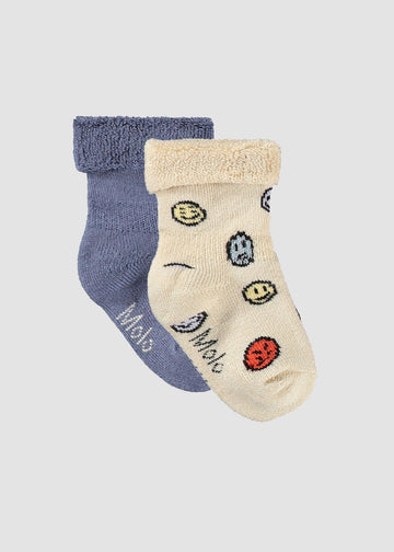 NODDA 2-PACK SOCKS - EVENING SKY