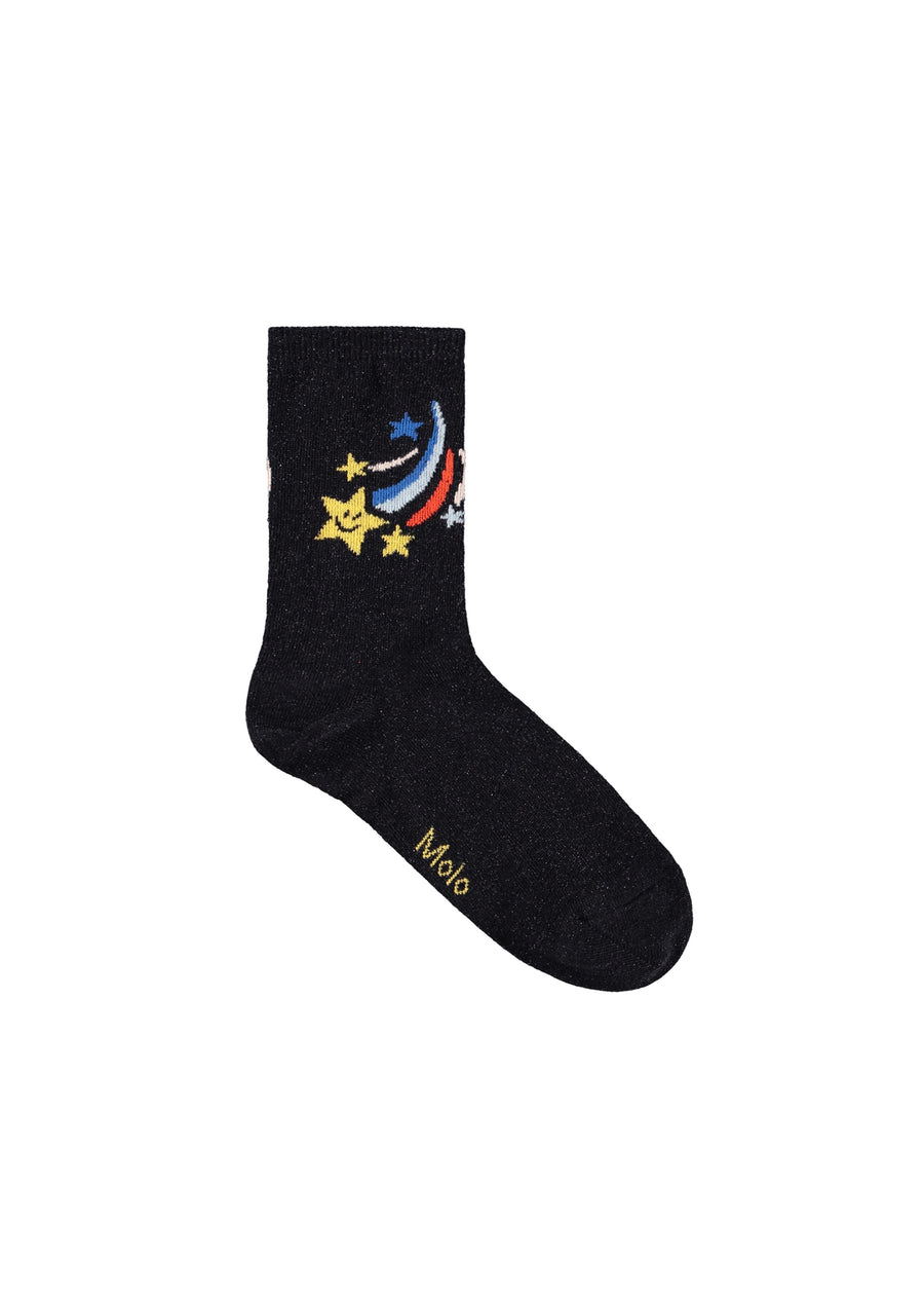 NOMI 2 PAIR SOCKS - BLACK