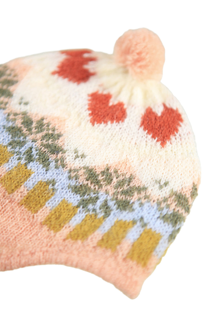 KIKKI NORDIC POMPOM BEANIE
