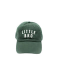 Green cap with 'LITTLE BRO' text on a white background