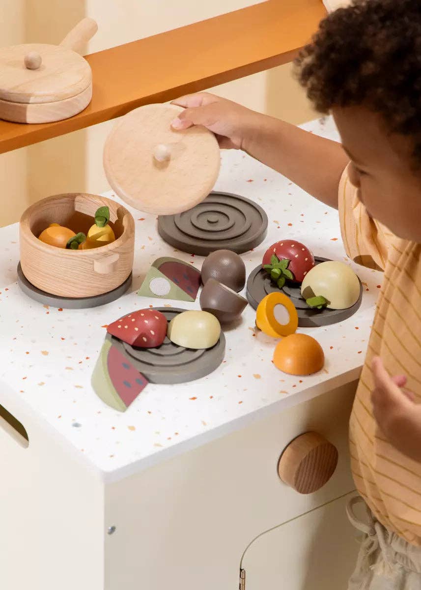 WOODEN FRUITS PLAYSET