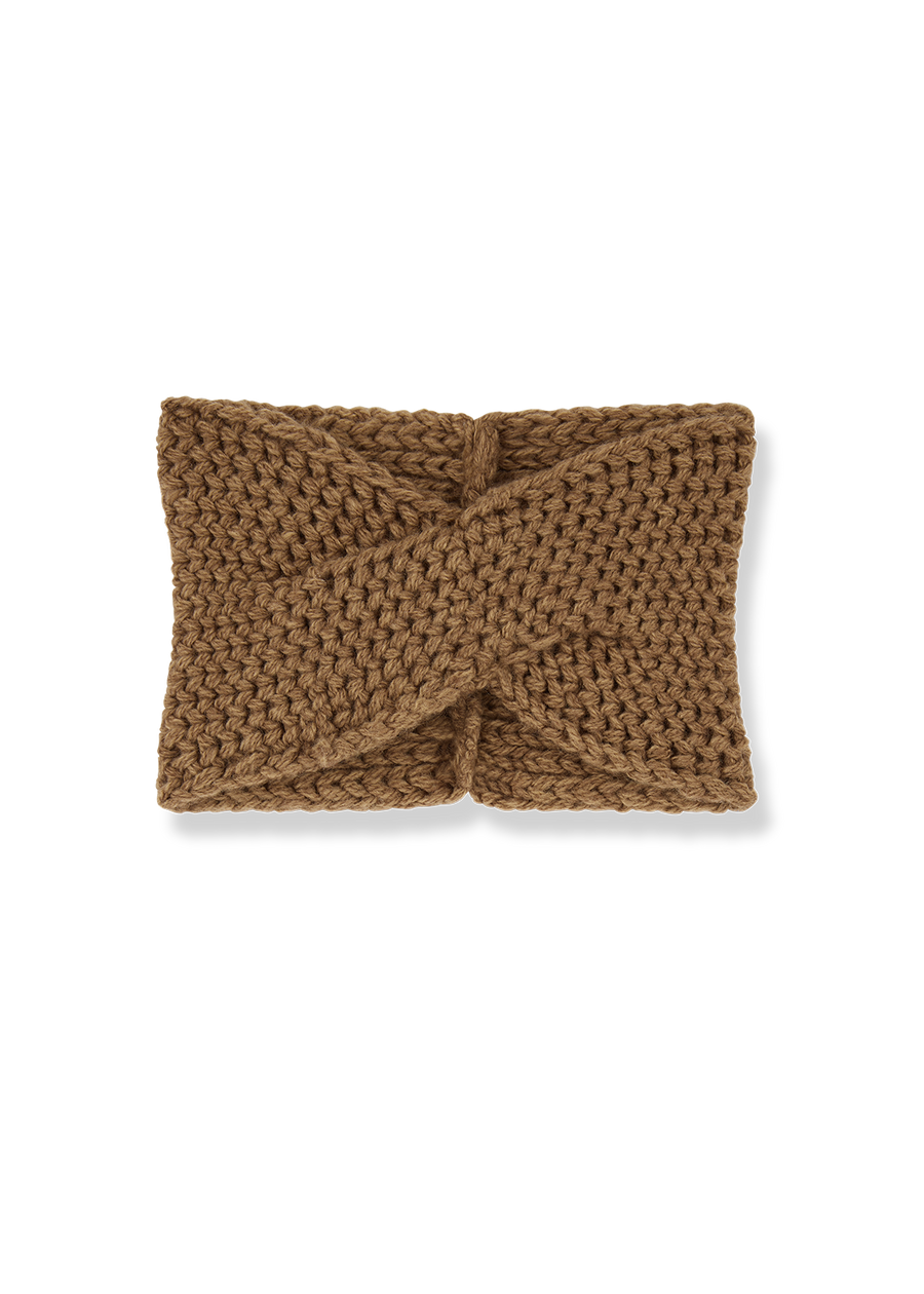 AMALIE TWIST HEADBAND - CHESTNUT
