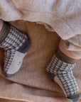 ARNAU HERRINGBONE SOCKS - OATMEAL