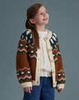 JAQUELINE CARDIGAN - RUST/MULTI