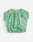 PIXEL SUGAR BEET CHECK BLOUSE