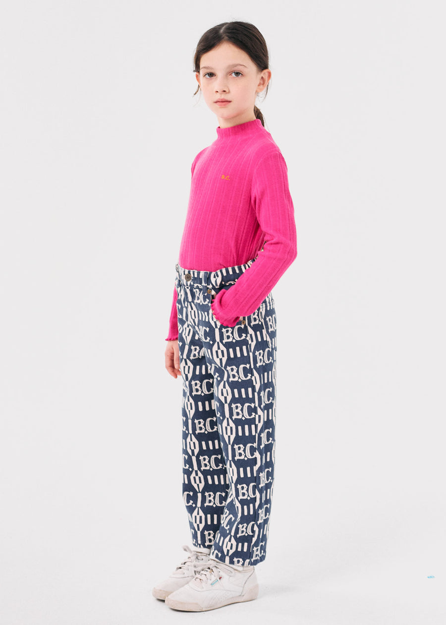 B.C. VINTAGE ALL OVER STRAIGHT PANTS