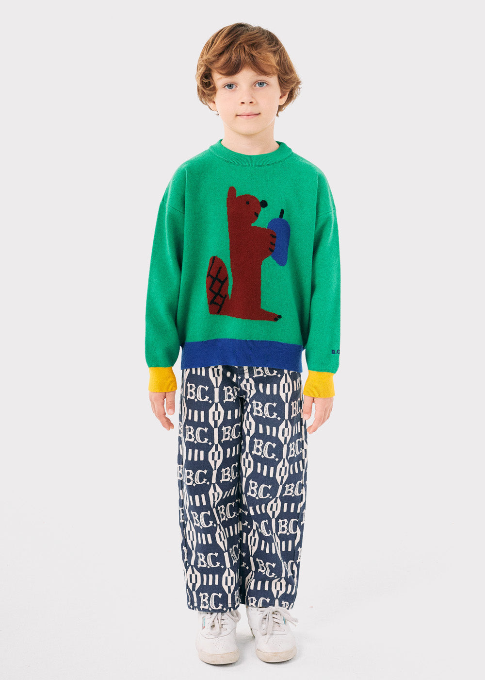 B.C. VINTAGE ALL OVER STRAIGHT PANTS