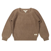 THUN KNIT SWEATER - BROWN CACAO