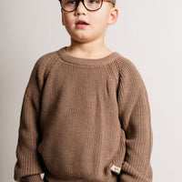 THUN KNIT SWEATER - BROWN CACAO