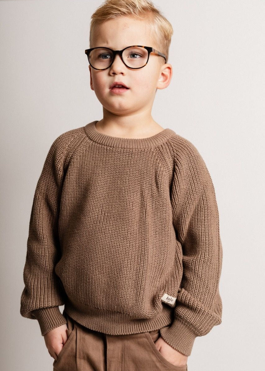 THUN KNIT SWEATER - BROWN CACAO