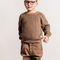 THUN KNIT SWEATER - BROWN CACAO