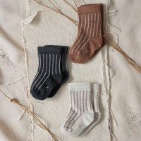 ELIANA STRIPE SOCKS - SIENNA