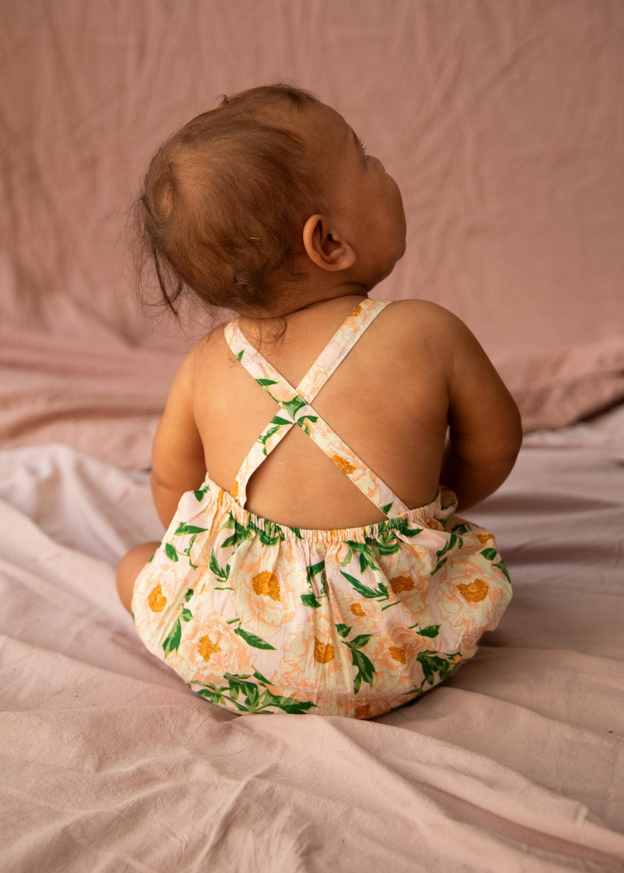 FREYA BOUQUET ROMPER - NUDE PINK