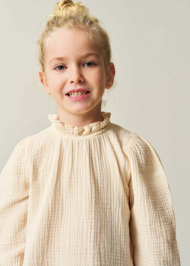 CARLOTA GAUZE TOP - STONE