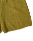 SCALLOPED KNIT SHORTS