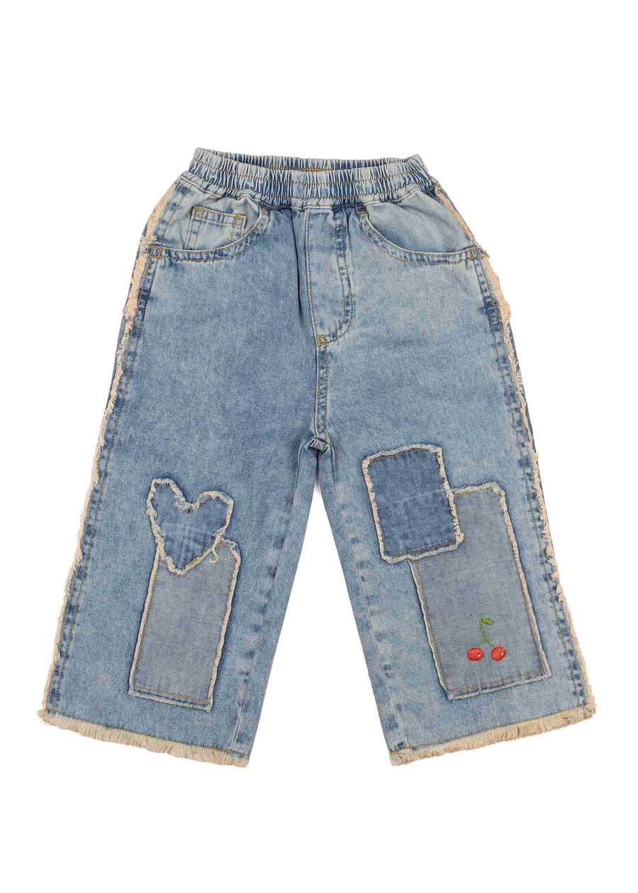 PATCHWORK HEART PANTS