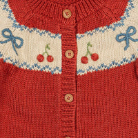 CHERRY SWEETHEART CARDIGAN