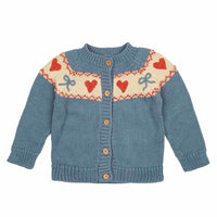 TEAL SWEETHEART CARDIGAN