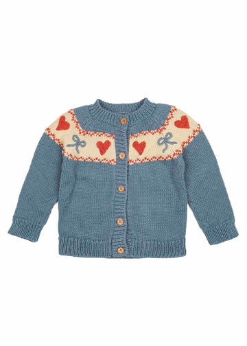 TEAL SWEETHEART CARDIGAN