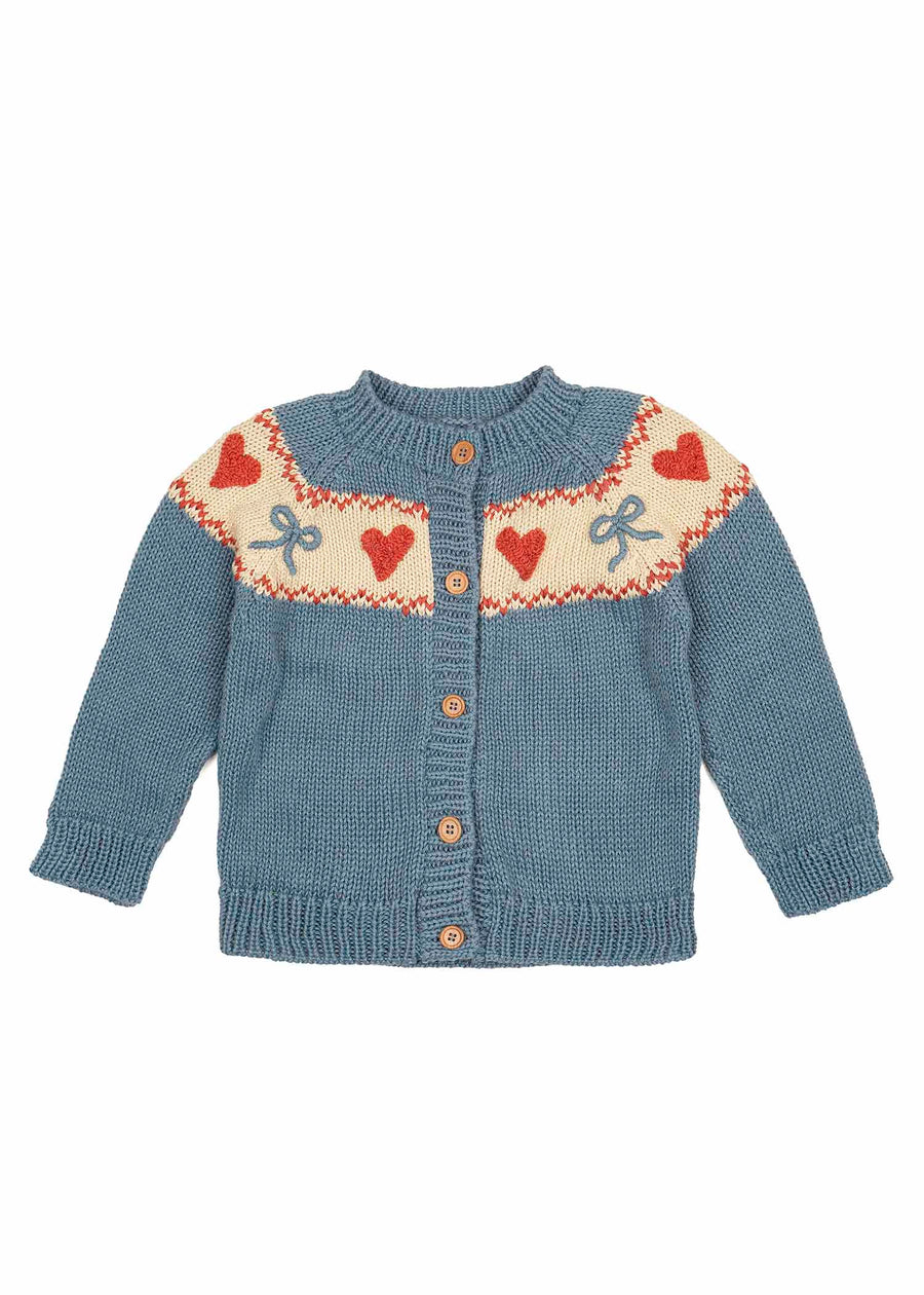 TEAL SWEETHEART CARDIGAN