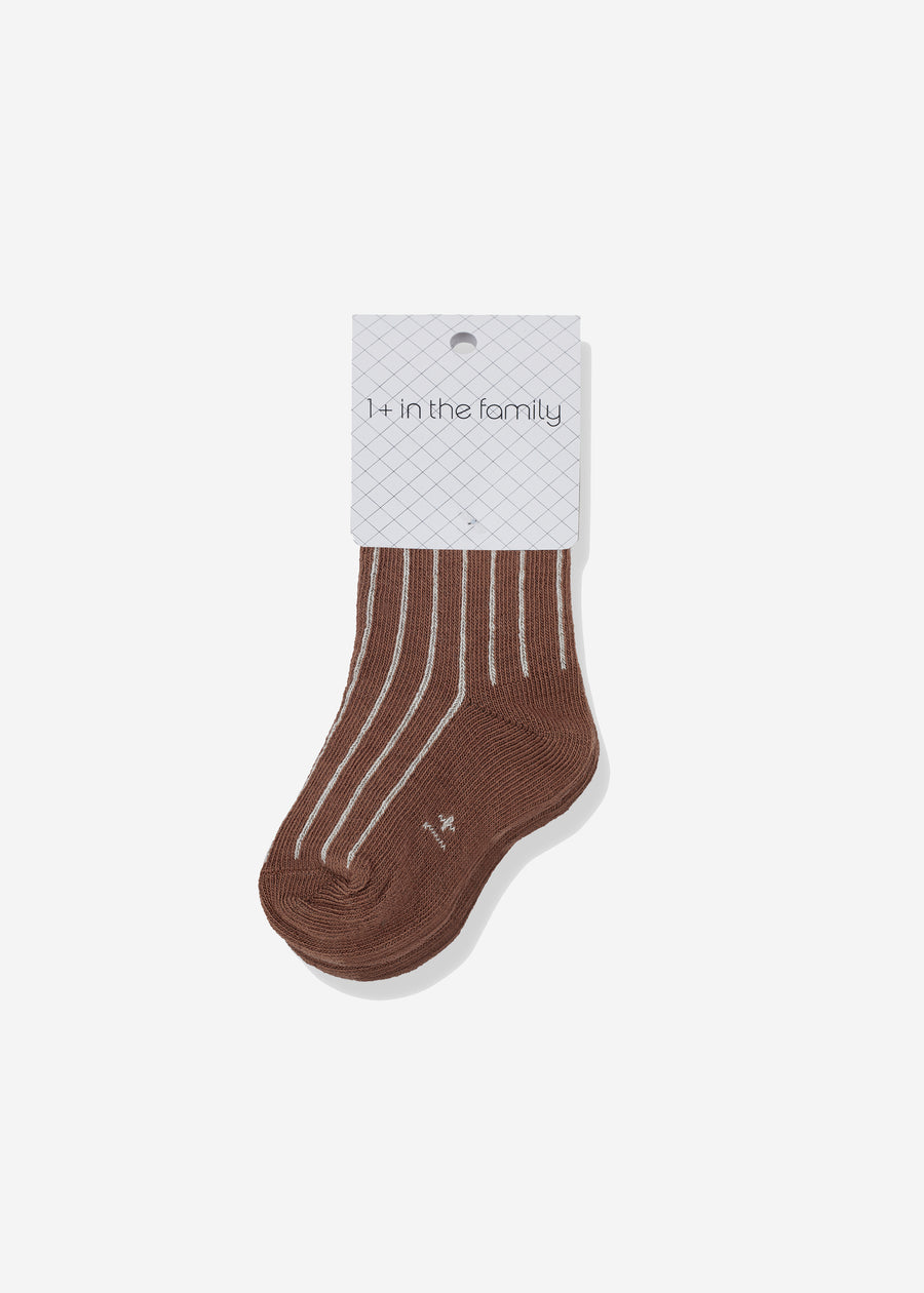 ELIANA STRIPE SOCKS - SIENNA