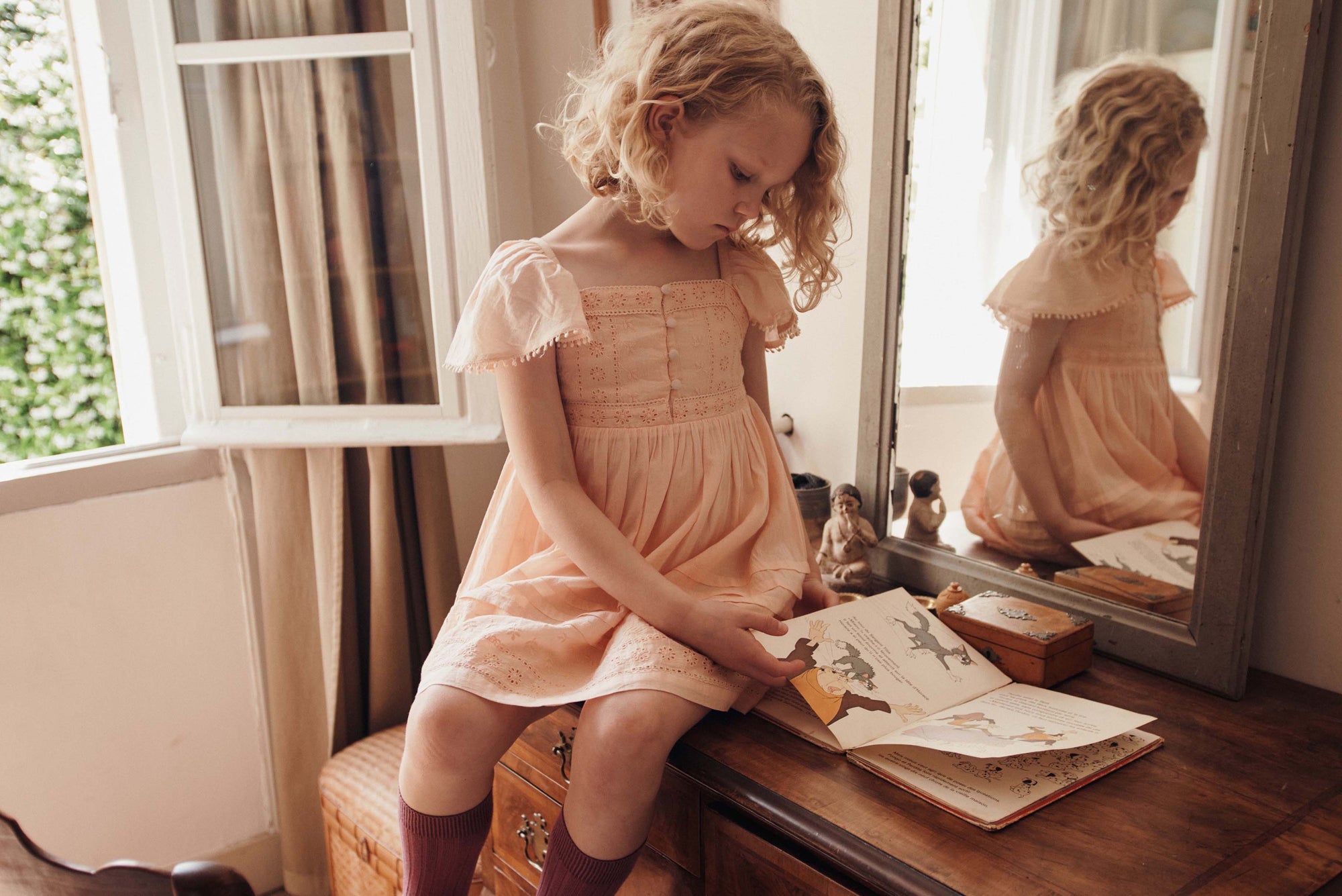 BRODERIE ANGLAISE DRESS