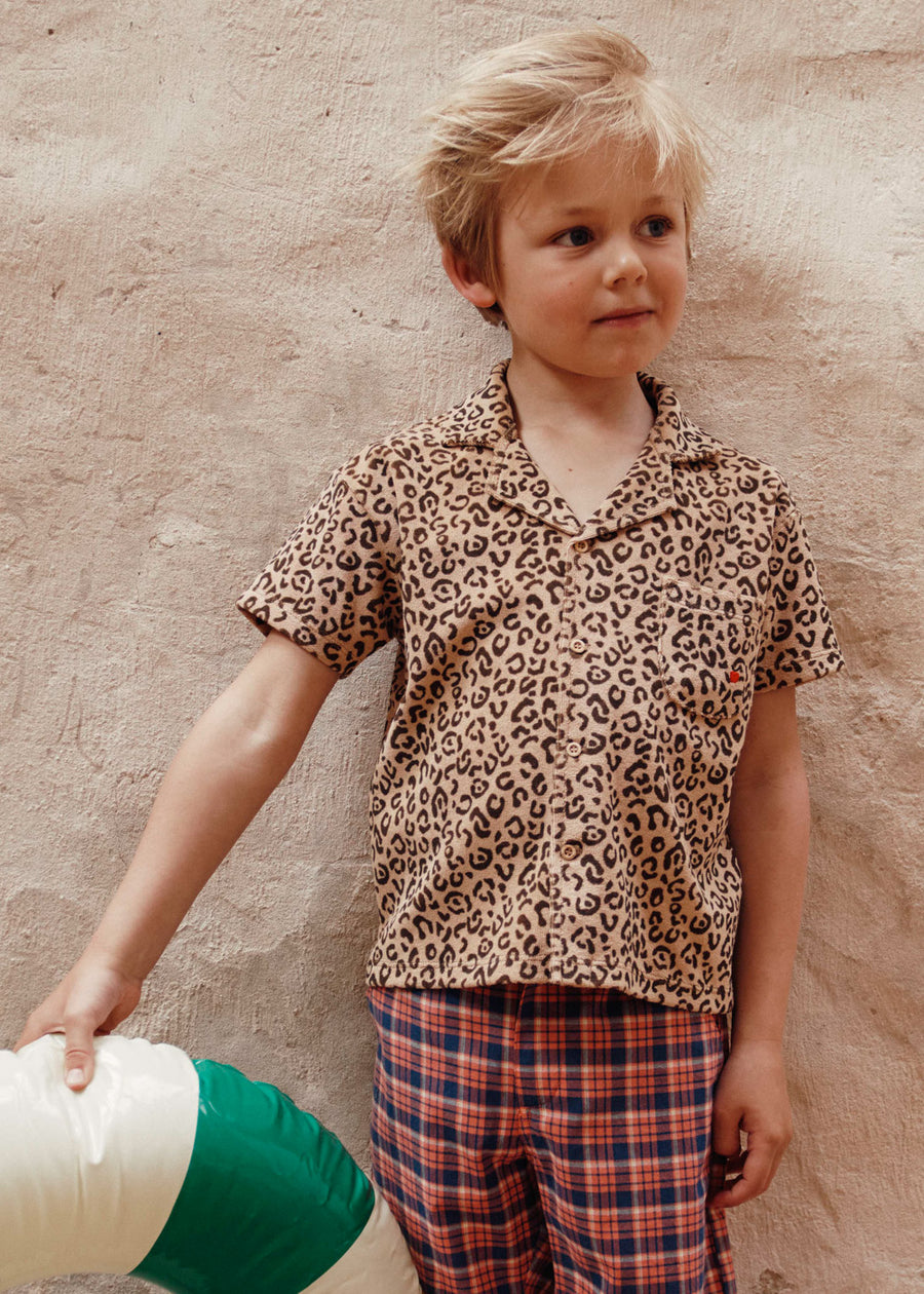 TERRY LEOPARD BUTTON DOWN