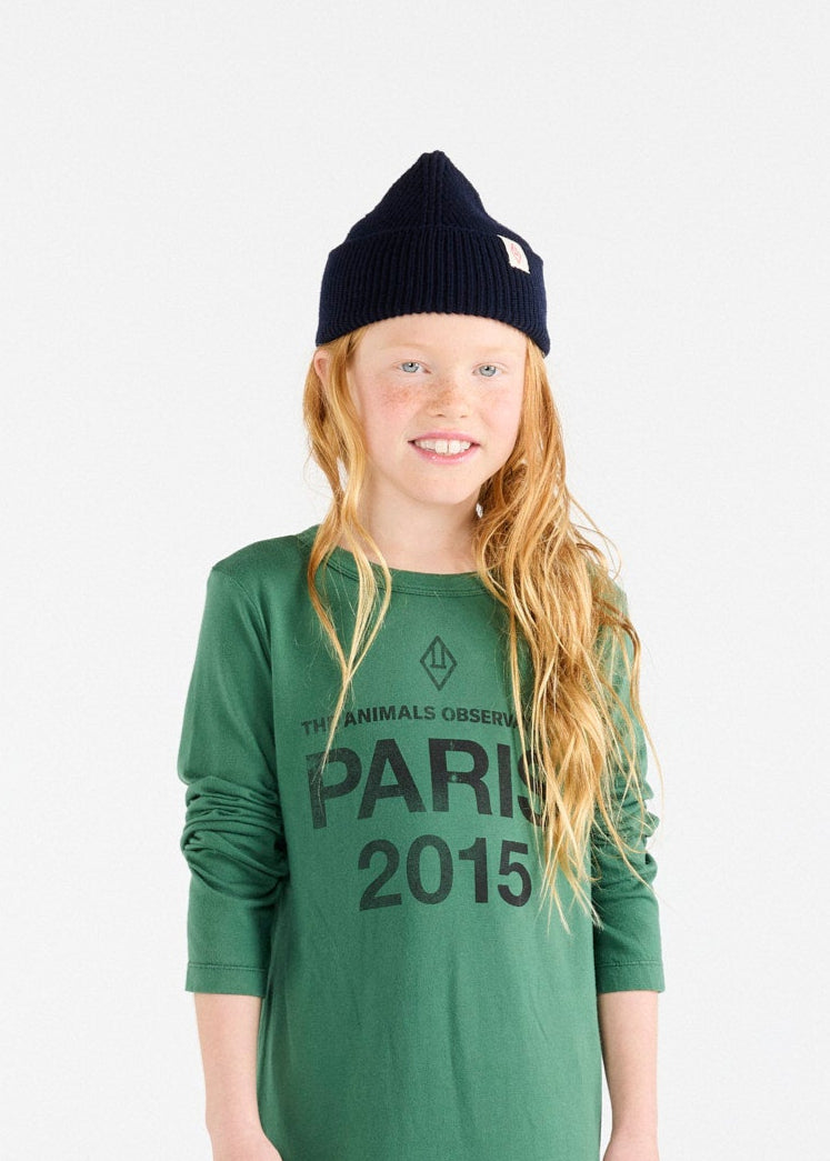 NAVY PONY BEANIE