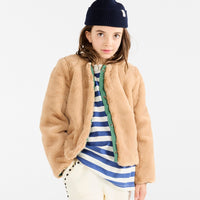 NAVY PONY BEANIE