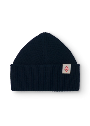 NAVY PONY BEANIE