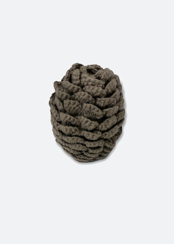 KNIT PINECONE RATTLE