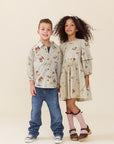 SPACE ROCKET MAGNOLIA DRESS