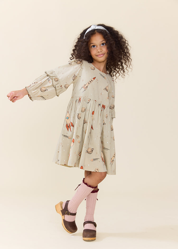 SPACE ROCKET MAGNOLIA DRESS