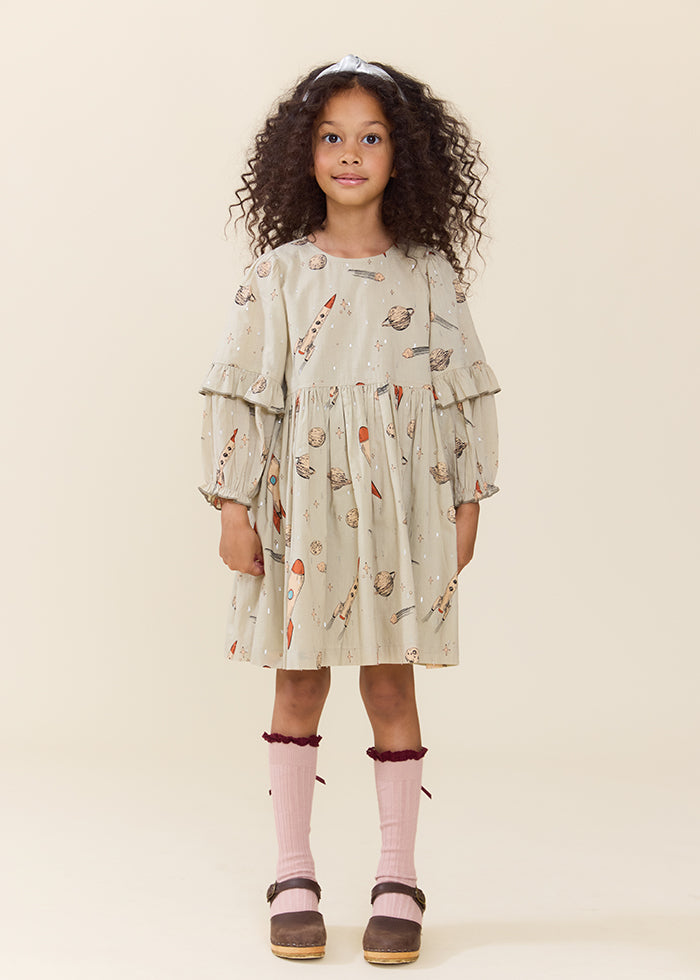 SPACE ROCKET MAGNOLIA DRESS