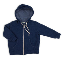 SKATER ZIP HOODIE - ASH BLUE