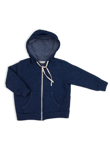 SKATER ZIP HOODIE - ASH BLUE