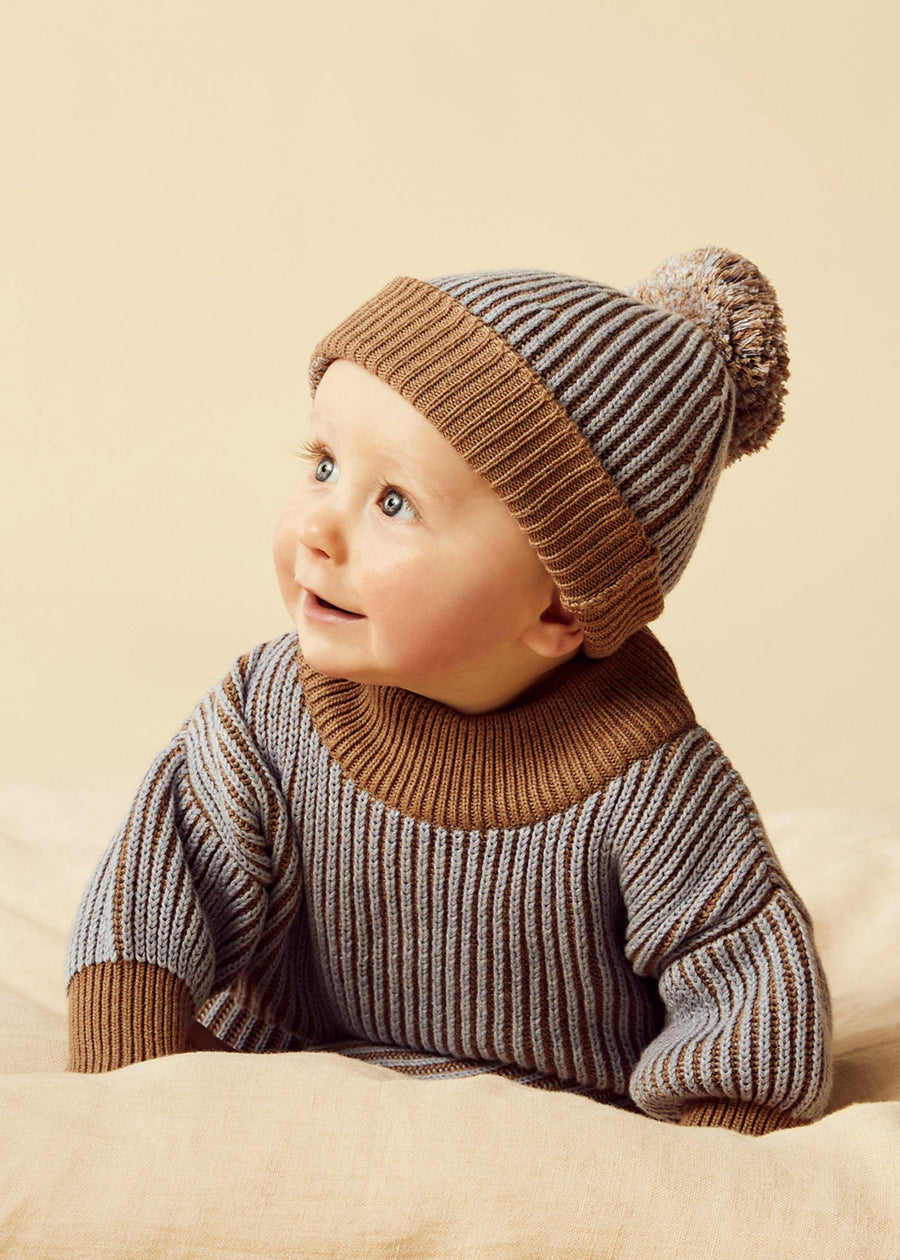 CABLE SWEATER - COCO BLUE