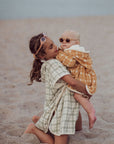 BATHING TOWEL PONCHO - FERN PLAID