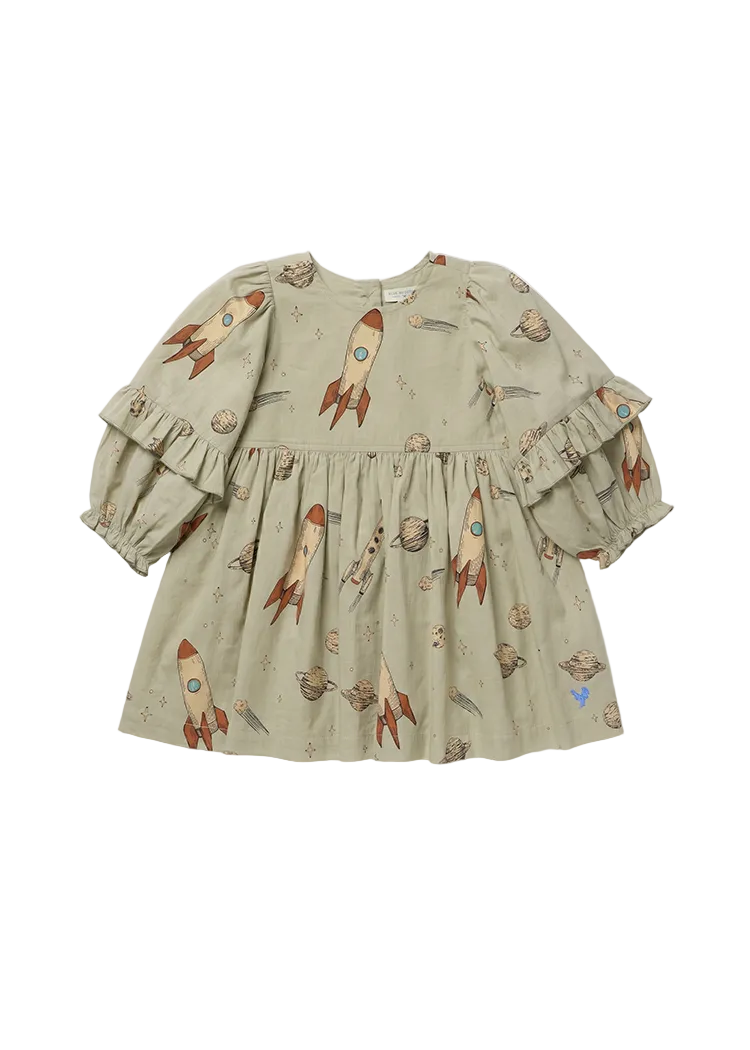 SPACE ROCKET MAGNOLIA DRESS
