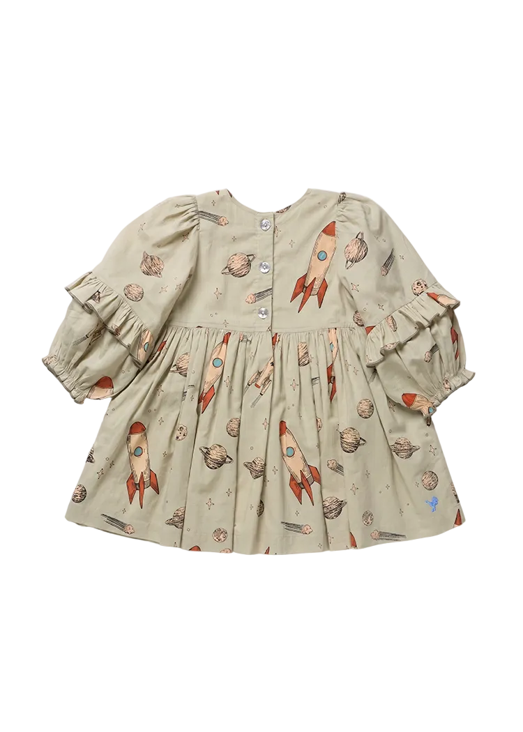 SPACE ROCKET MAGNOLIA DRESS