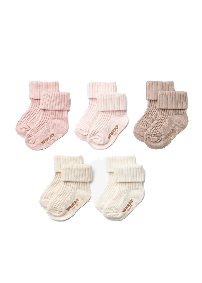GIFT BOX EVIG 5 PAIRS SOCKS - ROSE