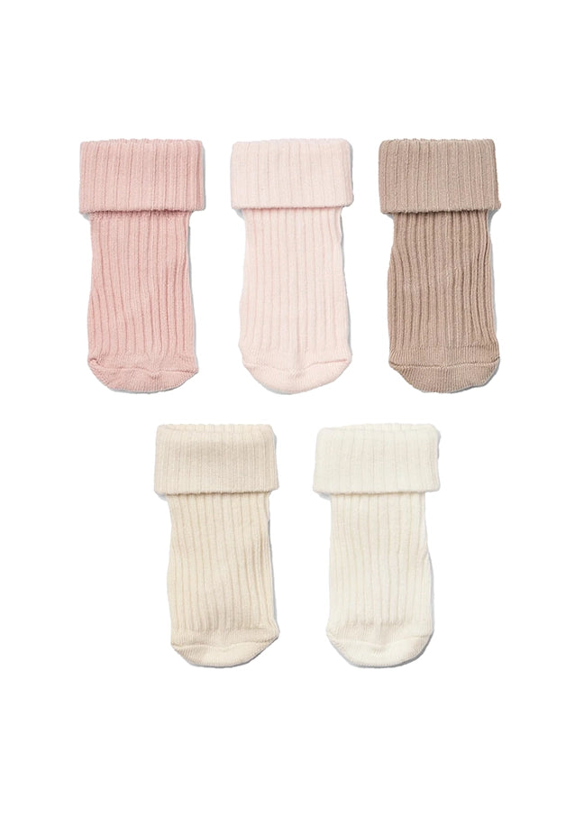 GIFT BOX EVIG 5 PAIRS SOCKS - ROSE