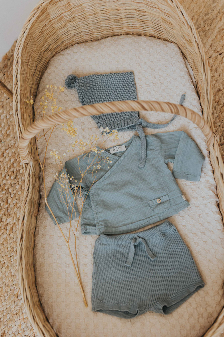 WRAP TOP & BLOOMER SET - EUCALYPTUS