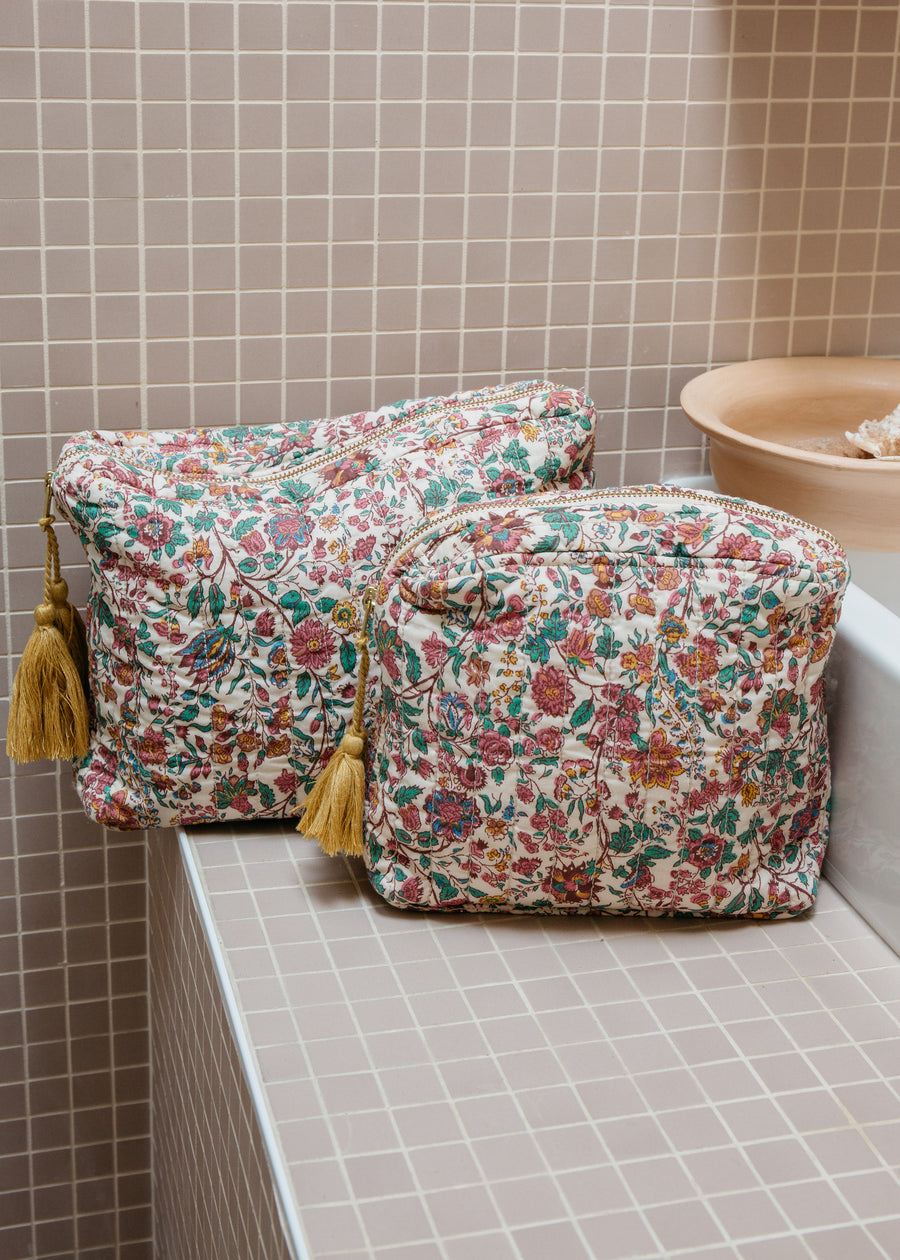 TEIKI POUCH - CREAM SAVAGE GARDEN