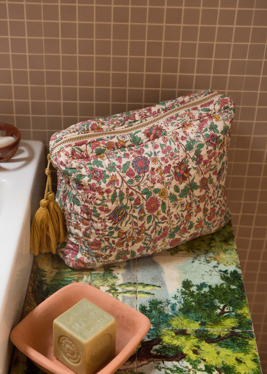 TEIKI POUCH - CREAM SAVAGE GARDEN