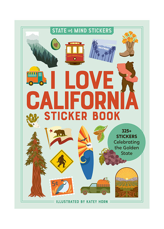 I Love California Sticker Book