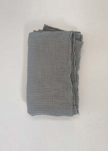 THE MUSLIN SWADDLE - LEAD GRAY