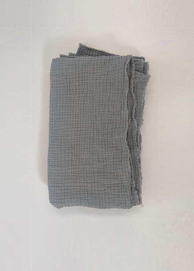 THE MUSLIN SWADDLE - LEAD GRAY