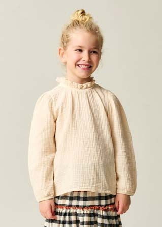 CARLOTA GAUZE TOP - STONE