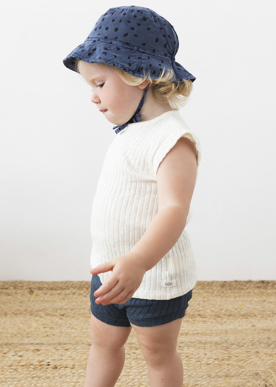 RIBBED BABY BLOOMER - MIDNIGHT